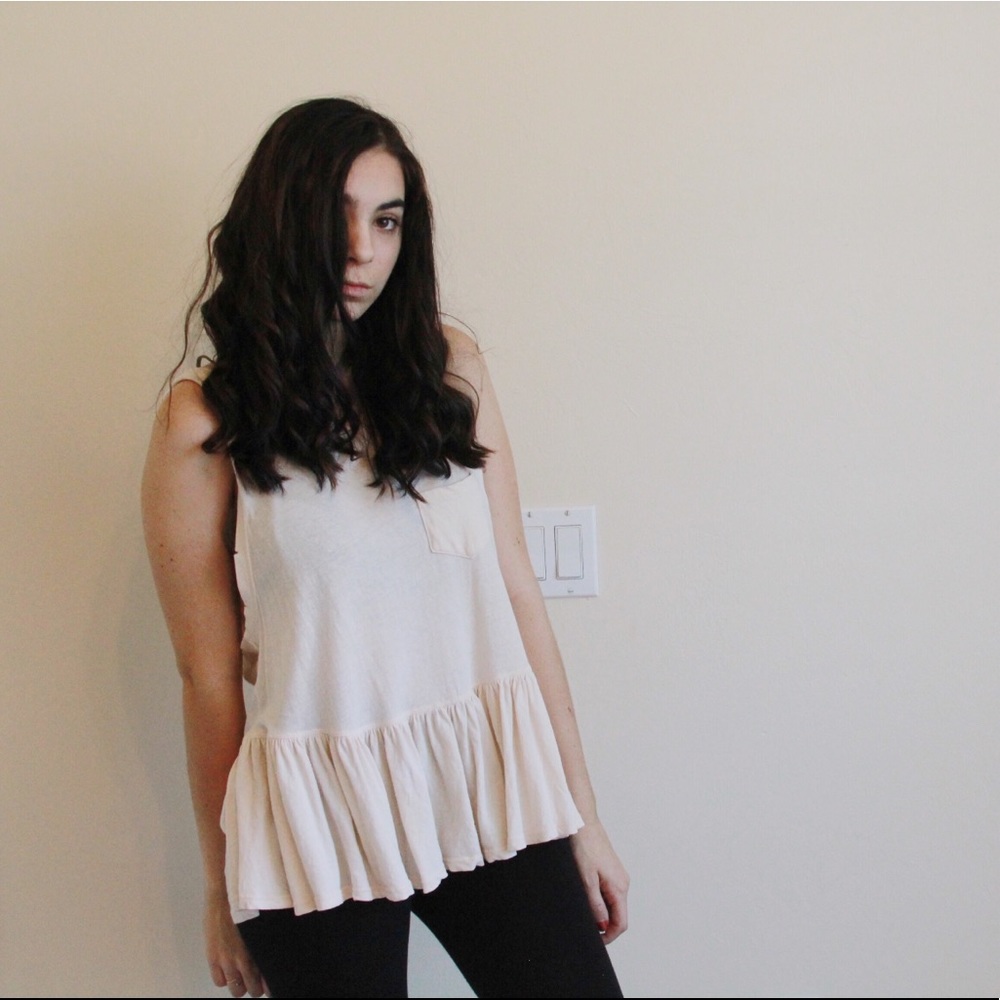 Free people light pink top